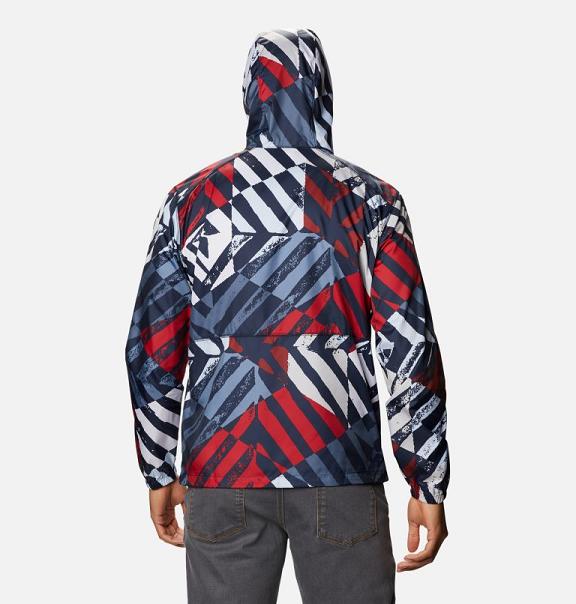 Columbia Flash Forward Windbreaker Navy For Men's NZ52371 New Zealand